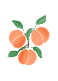 Peach Sticker