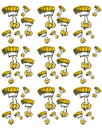 BDTIFreefly banana skydive parachute canopy Sticker