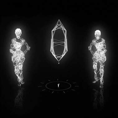 tanjin loop design 3d running GIF