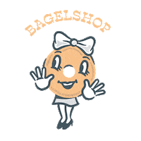 bagelshop britney benny bagel bagels Sticker
