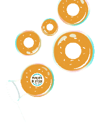 Art Bubbles Sticker by Bagel Boutique