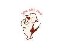 You Got This Dog Sticker by RBillustrationStudio