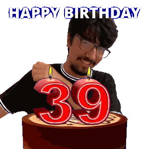 Happy 39Th Birthday Sticker