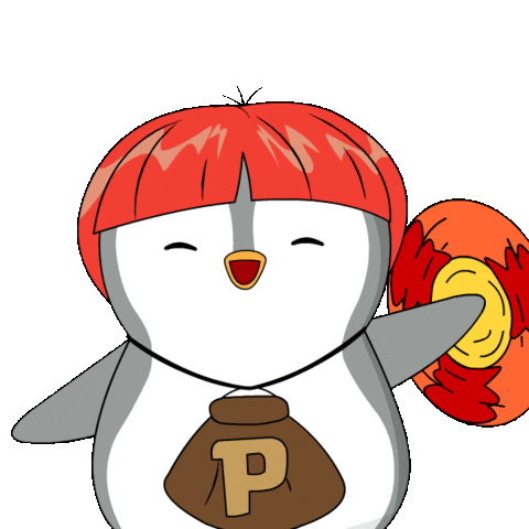Play Penguin Sticker by Pudgy Penguins