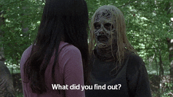 What Did You Find Out Twd GIF by The Walking Dead