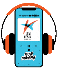 LeviLesinProductions music listen levi now playing Sticker