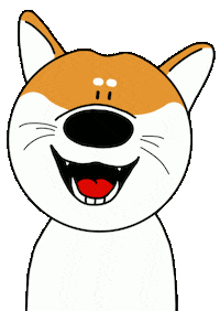Shiba Inu Smile Sticker