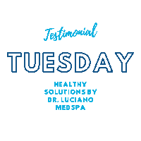 Medical Spa Testimonial Tuesday Sticker by Healthy Solutions Medspa