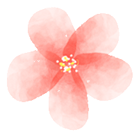 Wendy_design flower 花 une fleur Sticker