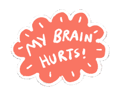 Thinking Think Sticker by Abitan