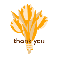 Flowers Thank You Sticker by WieldraaijerVerlichting