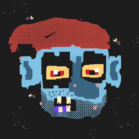 BrettDrawsStuff giphyupload halloween spooky mask GIF