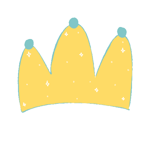 kotokutahe blue white yellow queen Sticker
