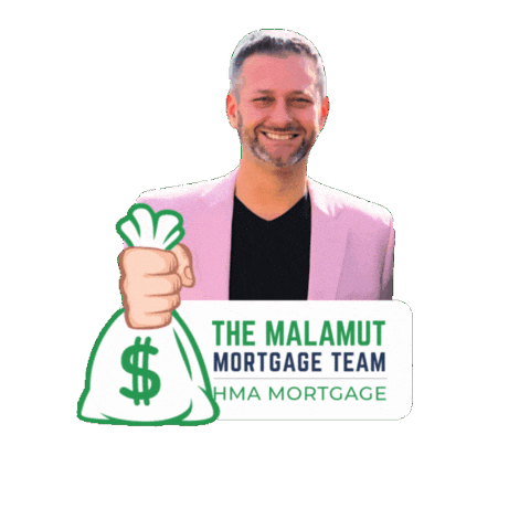 Moneybag Malamut Sticker by HMA Mortgage