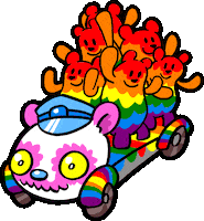 Love Is Love Party Sticker by Phil Corbett