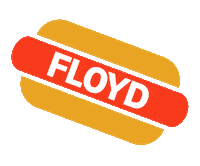 FloydHome hotdog floyd floydhome floyddetroit Sticker