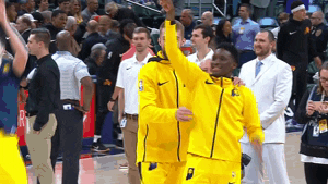 best friends hug GIF by NBA