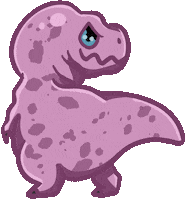 T Rex Pink Sticker