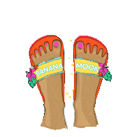 flip flop beach Sticker by Banana Moon