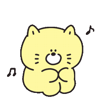 iinniuu tired 고양이 신나 졸려 Sticker