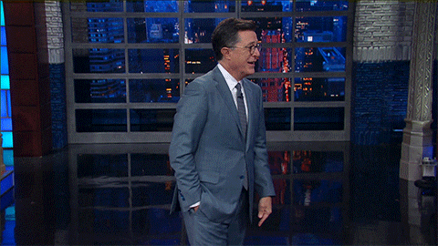 donald trump tweet corner GIF by The Late Show With Stephen Colbert