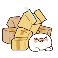 Angry In A Box Sticker by catgrass