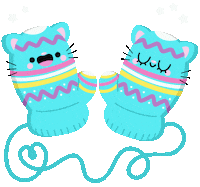 Christmas Mittens Sticker