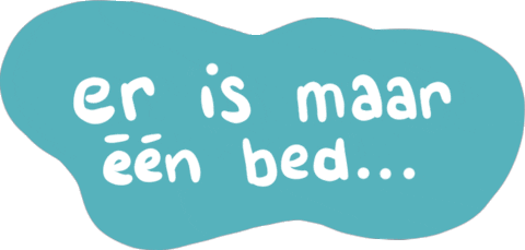 cendrenna giphyupload sannysparks 1 bed er is maar een bed Sticker