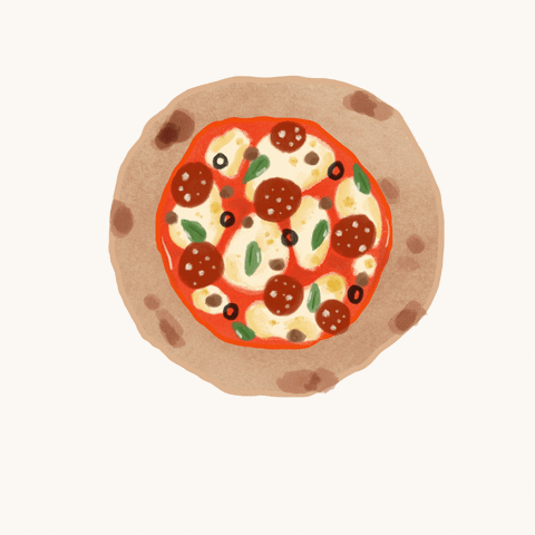 wirdasnmaw giphyupload happy food pizza GIF