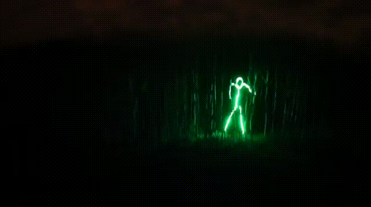 glowing stick figure GIF