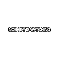 Get On With It Whos That Sticker by NOBODY IS WATCHING