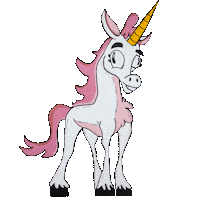 Magic Unicorn Sticker by Mike Bennett Art