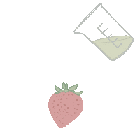 Food Strawberry Sticker