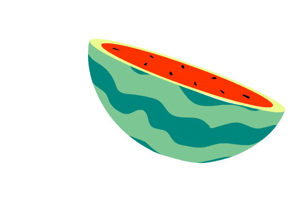 watermelon melon Sticker by Rebecca Mock