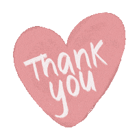 medialhuna love heart pink thankyou Sticker