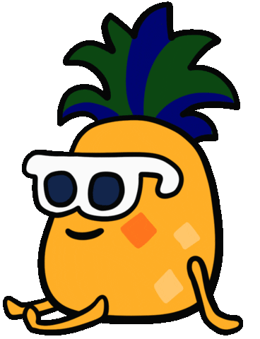 Hawaii Pineapple Sticker by ERICA824
