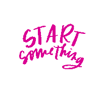 Start Something Pink Sticker by Activator Co.