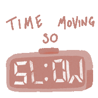 Bored Alarm Clock Sticker by Anja Kotar