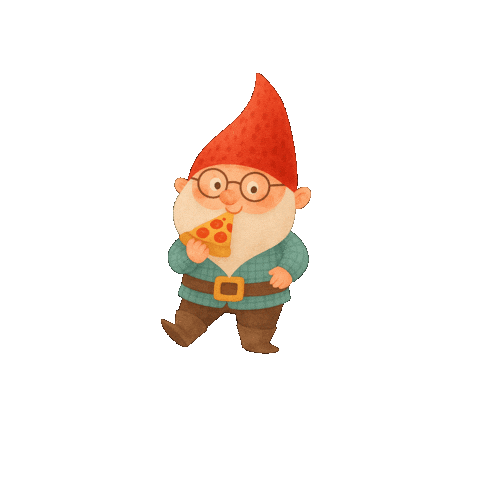 Giocabosco giphygifmaker pizza italia gnome Sticker