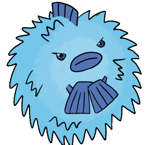 DioChama giphyupload kawaii angry animal Sticker