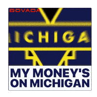 Go Blue Michigan Football Sticker by Bovada