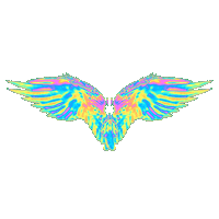 angel flying Sticker