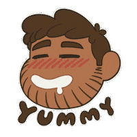 Hungry Drool Sticker by MokaJake