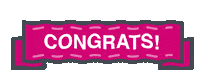 pink congratulations Sticker by Oxford Brookes University