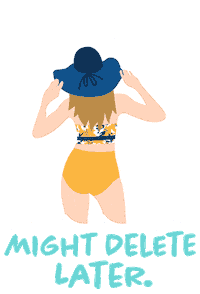 Swim Might Delete Sticker by Senita