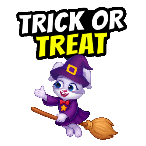 Trick Or Treat Halloween Sticker by Lucas and Friends by RV AppStudios
