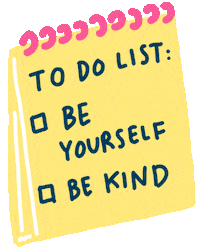 Be Yourself To Do Sticker by byputy