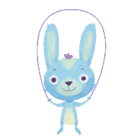 amritpaldesign cartoon fitness workout bunny Sticker