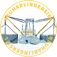 Neuharlingersiel nordsee hafen kuste heimathafen Sticker