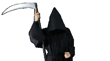 endlich-tod reaper scythe grimreaper badidea Sticker